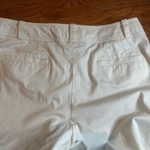 Talbots Petites White Wide Leg Trousers Pants 10P Stretch - Picture 7 of 9